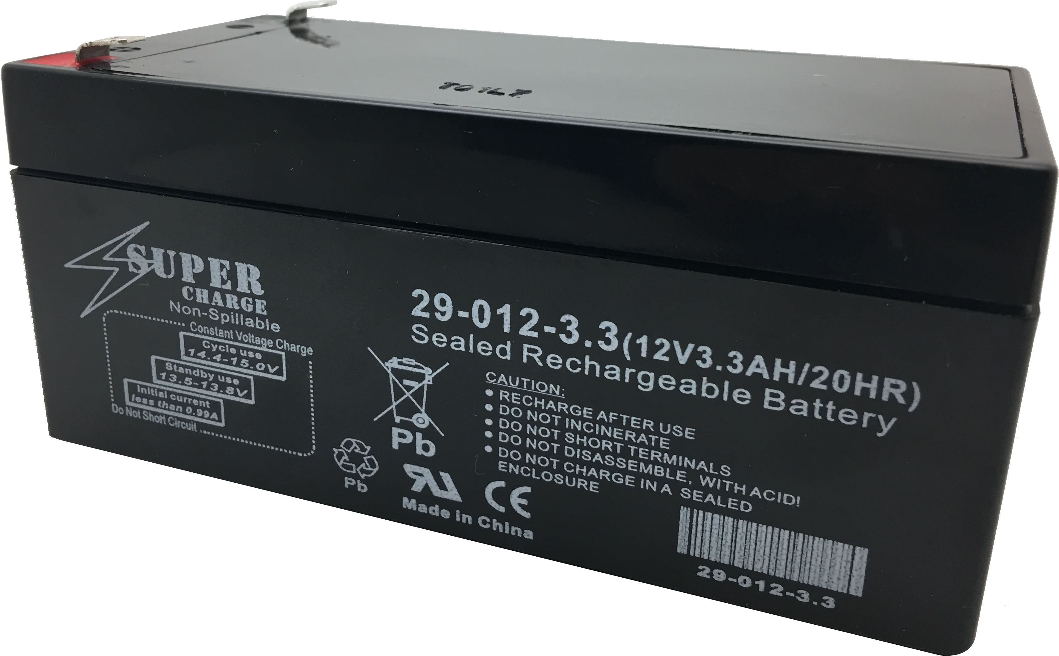 29-012-3.3 Rechargeable Battery 12V 3.3AH 20HR