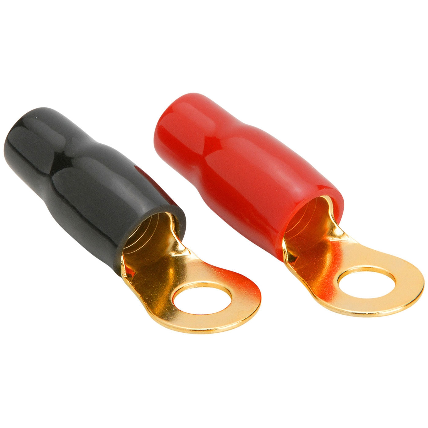 12-000X Insulated Wire Cable Round Terminal Connectors Gold For 0 or 4 AWG