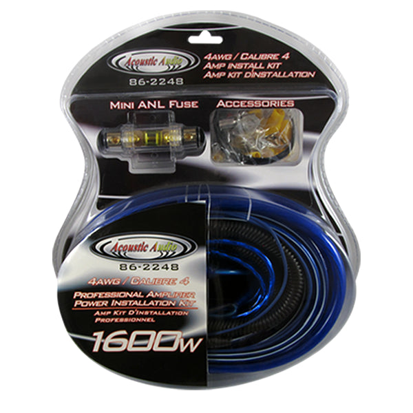 1600W Professional Car Amplifier Install Kit AA Electronics