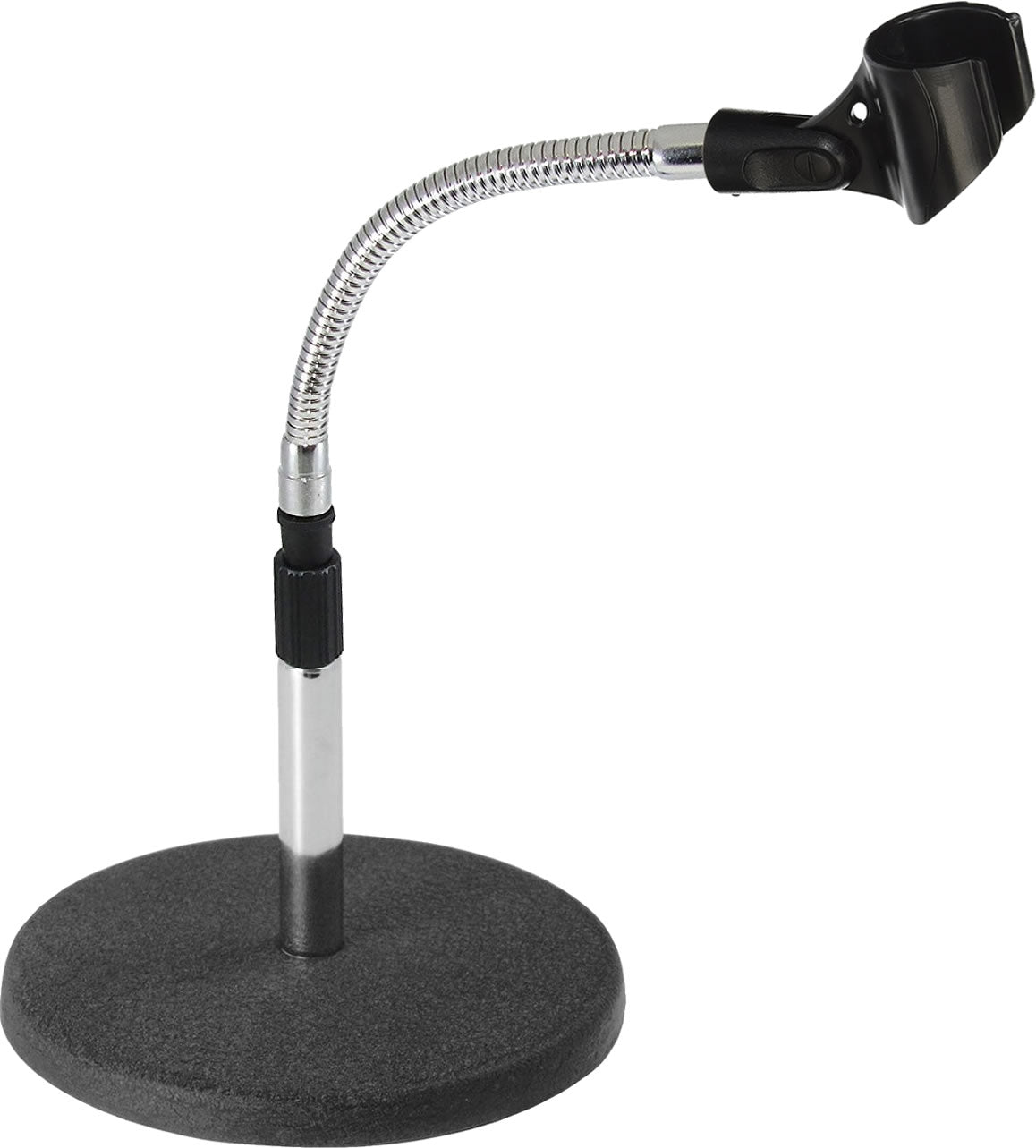 96-3039 Gooseneck Microphone Table Stand Metal Base with Holder