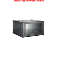 07-6603 3U 45cm(17.5 inch) Depth Wall Mount Network Cabinet - Locking Glass Door