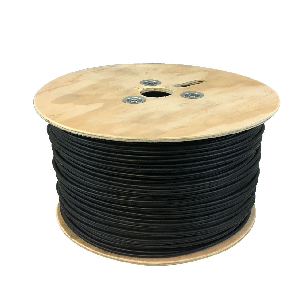 1000ft 2C Audio Bulk Cable - 22AWG Stranded 90% Braid + 100% Foil FT4 ...