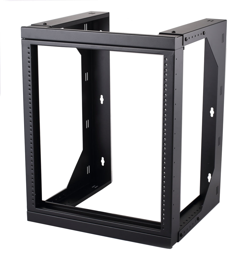 16 U Network Rack 07-6606-01 6U Heavy Duty Extendable Wall Mount Open Frame Network Rack ...