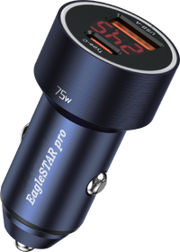 70-5105-05 PD Rapid Charging Car Charger with Digital Display 75W A+C