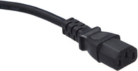 07-0904 Standard Computer Monitor Power Cord 18 AWG 125V 10A (NEMA 5-15 to IEC 60320 C13)