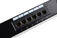 07-6011-12 12 Ports Rack Mount UTP CAT5e Network Patch Panel