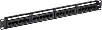 07-6012-24 24 Ports Rack Mount UTP CAT6e Network Patch Panel