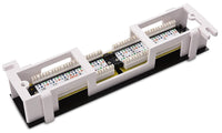07-6012-12V 12 Port Vertical UTP CAT6e Mini Network Patch Panel