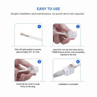 07-6022 CAT5 Toolless Keystone Jack