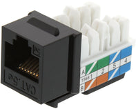 07-6024BK CAT5 Toolless Keystone Jack - Black