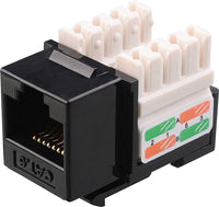 07-6026BK CAT6 Toolless Keystone Jack - Black
