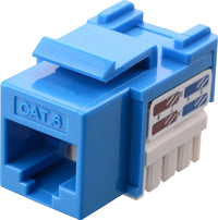 07-6026BL CAT6 Toolless Keystone Jack - Blue