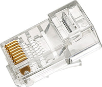07-6045 RJ45 8P8C Connector for CAT5, CAT6 - 100 PCs