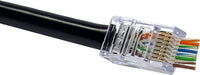 07-6046 EZ-RJ45 8P8C Pass-Through Connector for CAT5, CAT6