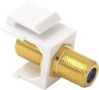 07-6051 F Type Gold-Plated Keystone Jack