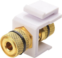 07-6055 Banana Binding Post Keystone Jack - Red & Black