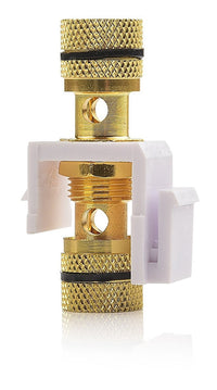 07-6055 Banana Binding Post Keystone Jack - Red & Black