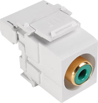 07-6057-01GN RCA Punch Down Keystone Jack - Green