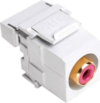 07-6057-01RD RCA Punch Down Keystone Jack - Red