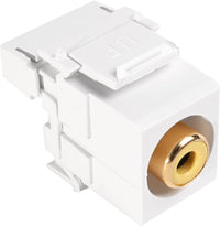 07-6057-01YL RCA Punch Down Keystone Jack - Yellow