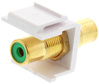 07-6057GN RCA Keystone Jack - Green