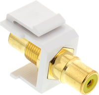 07-6057YL RCA Keystone Jack - Yellow