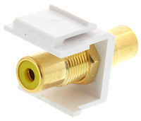 07-6057YL RCA Keystone Jack - Yellow