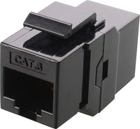 07-6062BK RJ45 CAT5 CAT6 Keystone Coupler - Black