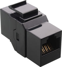 07-6062BK RJ45 CAT5 CAT6 Keystone Coupler - Black