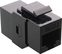 07-6062BK RJ45 CAT5 CAT6 Keystone Coupler - Black