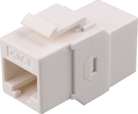 07-6062WH RJ45 CAT5 CAT6 Keystone Coupler - White