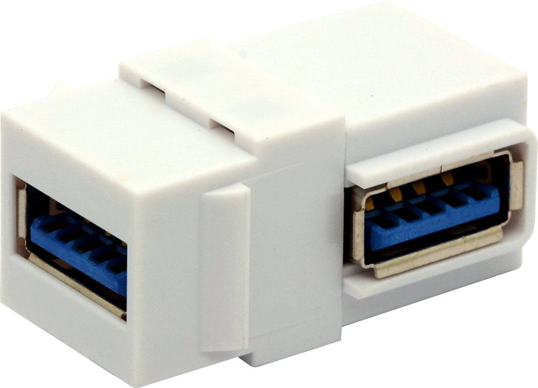 07-6063-02 USB 3.0 A Type Female to Female 90 Degrees Keystone Jack