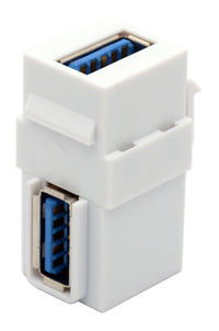 07-6063-02 USB 3.0 A Type Female to Female 90 Degrees Keystone Jack