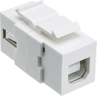 07-6064 USB 2.0 A Type Female to B Type Female Keystone Jack