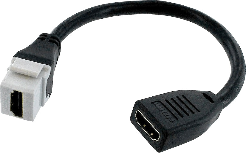 07-6067-3 HDMI Female to Female Keystone with Pigtail