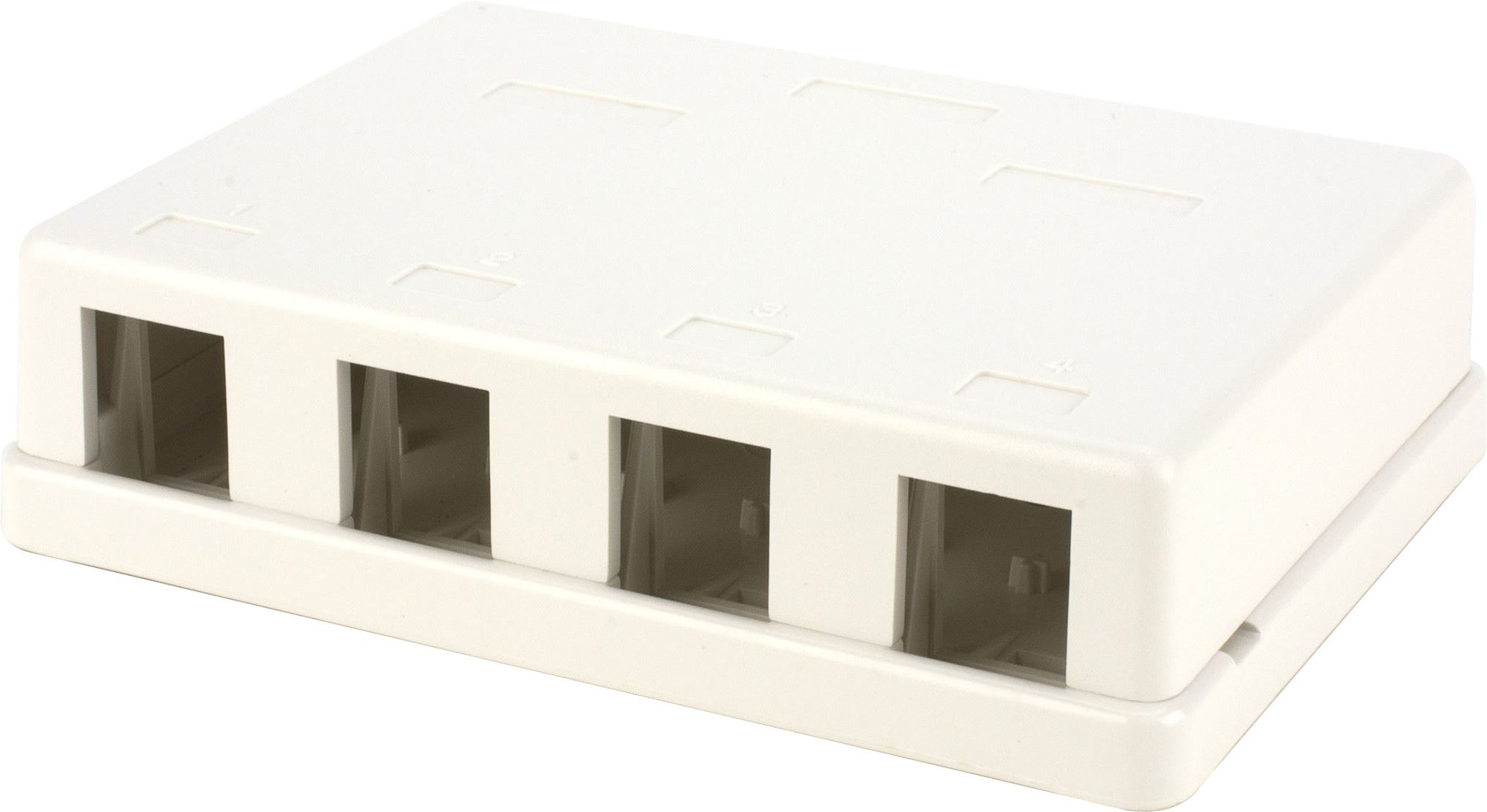 Surface Mount Keystone Box 5x 1 Port CAT6 RJ45 Network Ethernet Wall