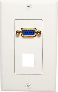 07-6071-01 1-Port Keystone Wallplate with VGA