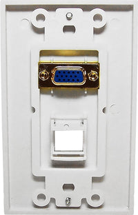 07-6071-01 1-Port Keystone Wallplate with VGA
