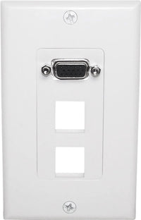 07-6071-02 2-Port Keystone Wallplate with VGA