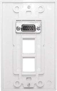 07-6071-02 2-Port Keystone Wallplate with VGA