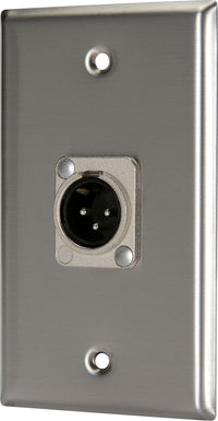 07-6072-01 Stainless Steel Wall Plate with 1*XLR Male