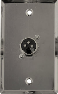 07-6072-01 Stainless Steel Wall Plate with 1*XLR Male
