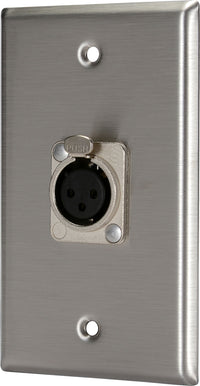 07-6072-11 Stainless Steel Wall Plate with 1*XLR Female