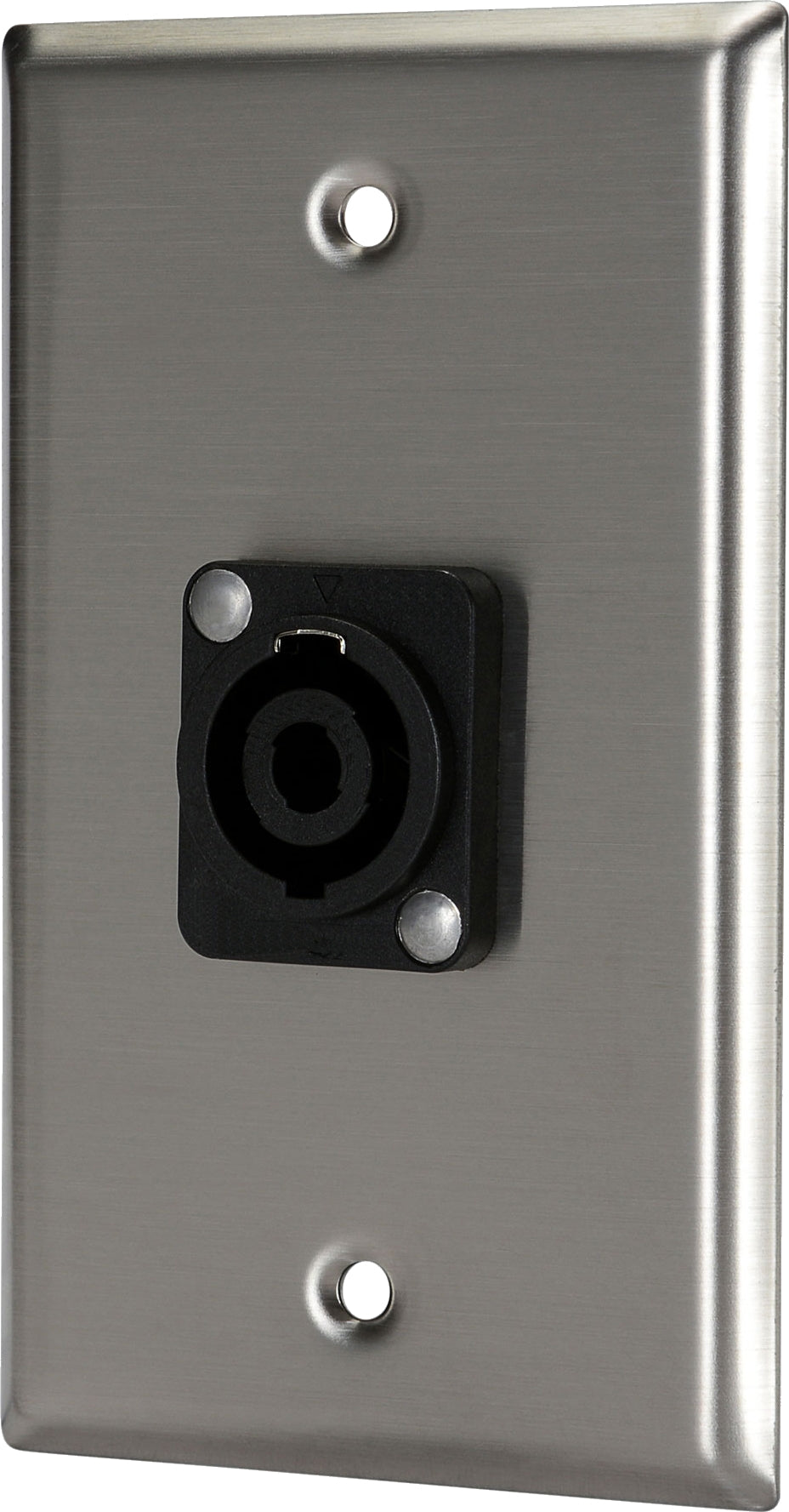 07-6072-26 Stainless Steel Wall Plate with 1*Speakon Female