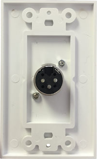07-6072-31 Plastic Wall Plate with 1*XLR Male