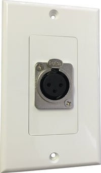 07-6072-41 Plastic Wall Plate with 1*XLR Female