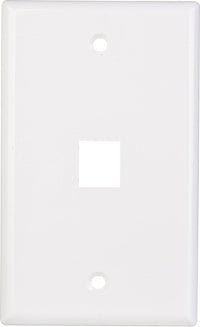 07-6073-01 1-Port Low Profile Keystone Wall Plate