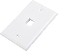 07-6073-01 1-Port Low Profile Keystone Wall Plate