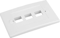 07-6074-03 3-Port Keystone Wall Plate