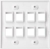 07-6075-04 8-Port Keystone Wall Plate